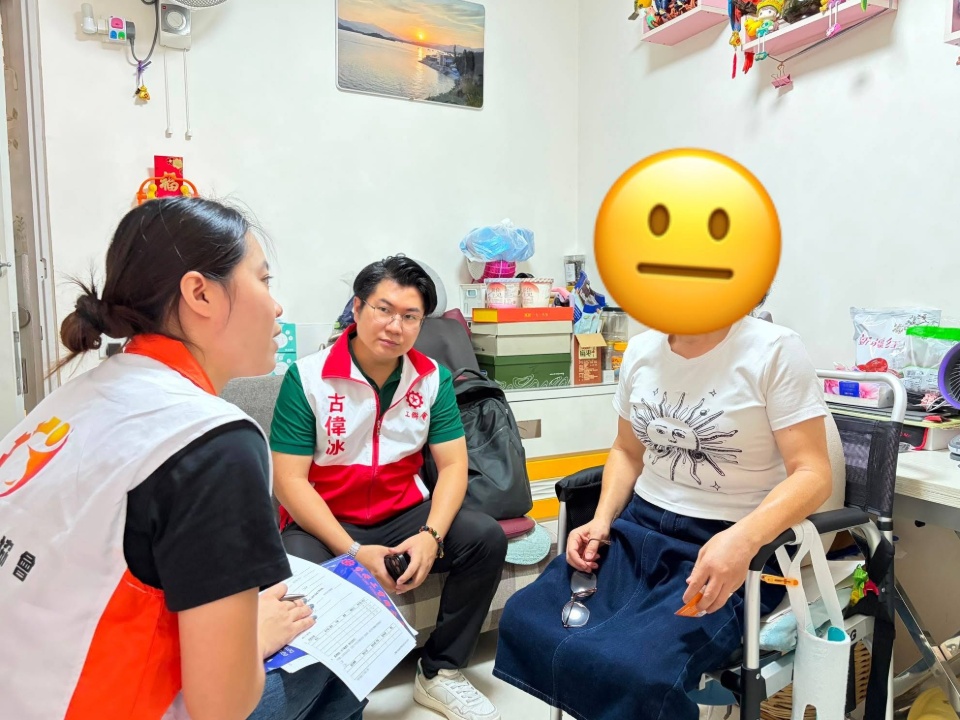 2026-07-30 工聯職安健協會連同區議員古偉冰探訪工作期間受傷保安工友的家屬